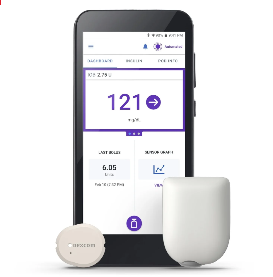 OmniPod 5 G6-G7 Intro Kit (Gen 5) - Controller and 10 Pods