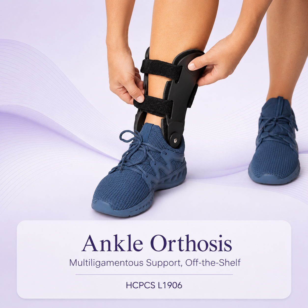 Ankle Orthosis, Multiligamentous Support, Off-the-Shelf — HCPCS L1906 - Image 2