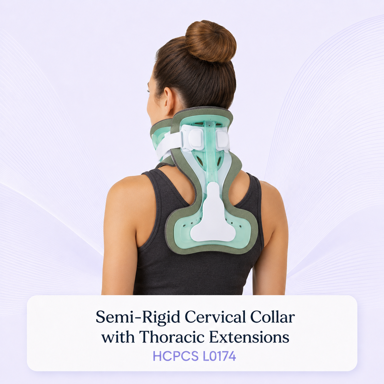 Semi-Rigid Cervical Collar with Thoracic Extensions — HCPCS L0174 - Image 3