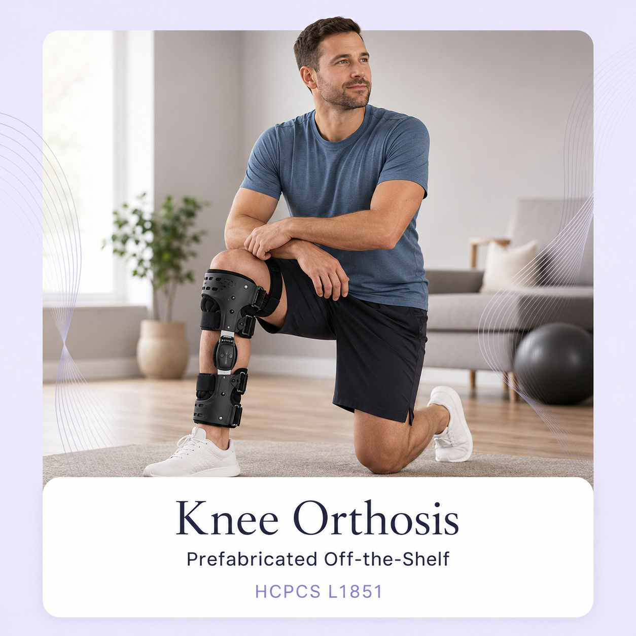Knee Orthosis, Prefabricated Off-the-Shelf — HCPCS L1851 - Image 2