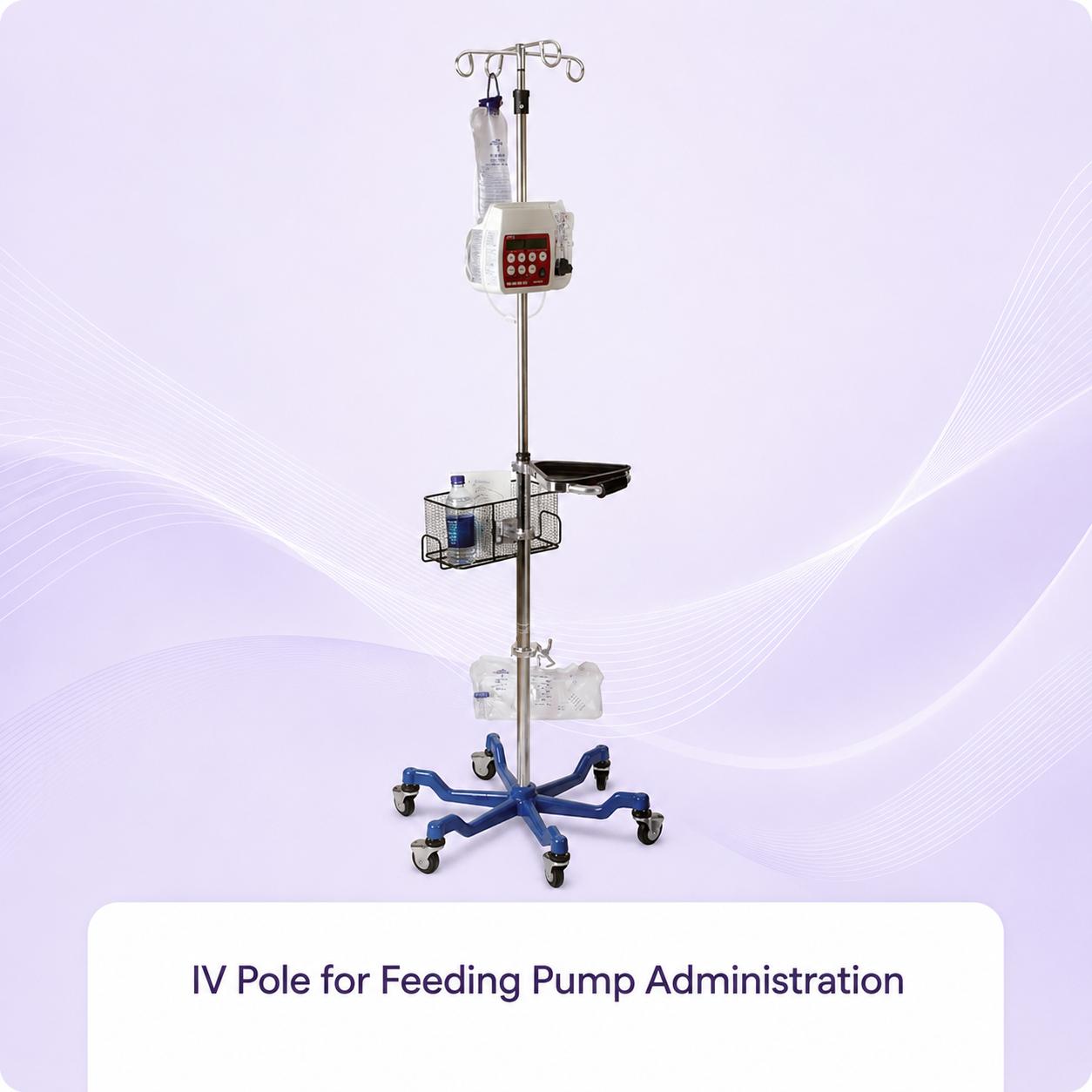 IV Pole for Feeding Pump Administration — HCPCS E0776 - Image 3
