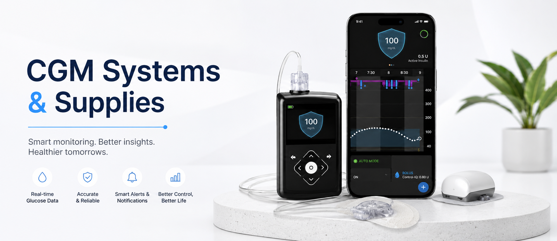 Continuous glucose monitoring systems
