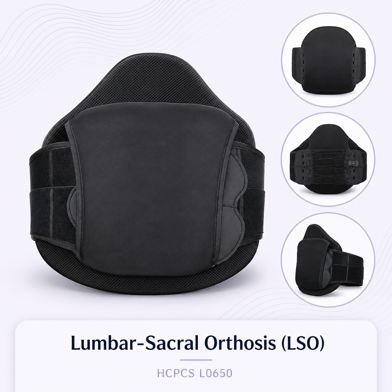 Lumbar-Sacral Orthosis (LSO) with Sagittal-Coronal Control