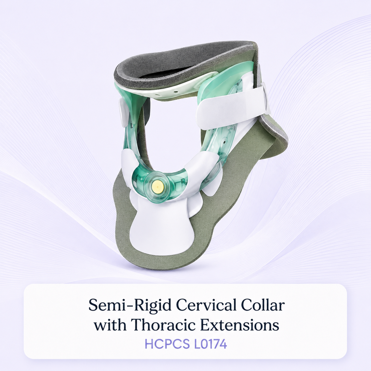 Semi-Rigid Cervical Collar with Thoracic Extensions — HCPCS L0174