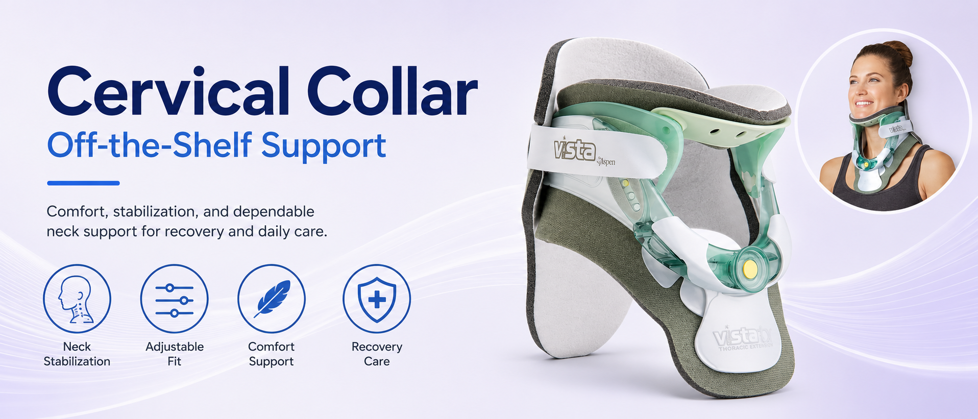 Semi-rigid cervical collar