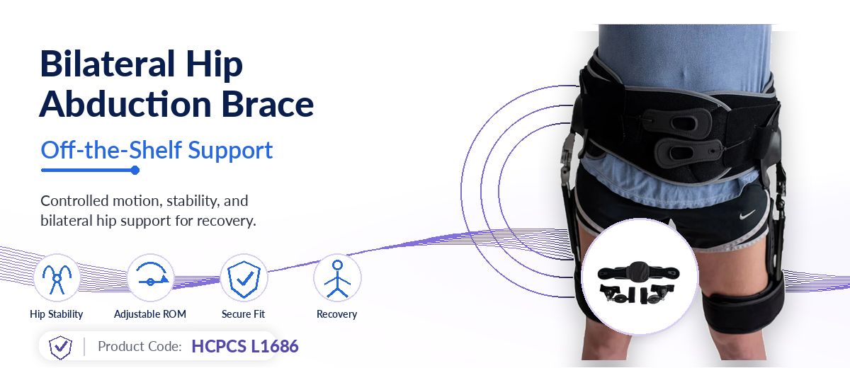 Hip abduction orthoses