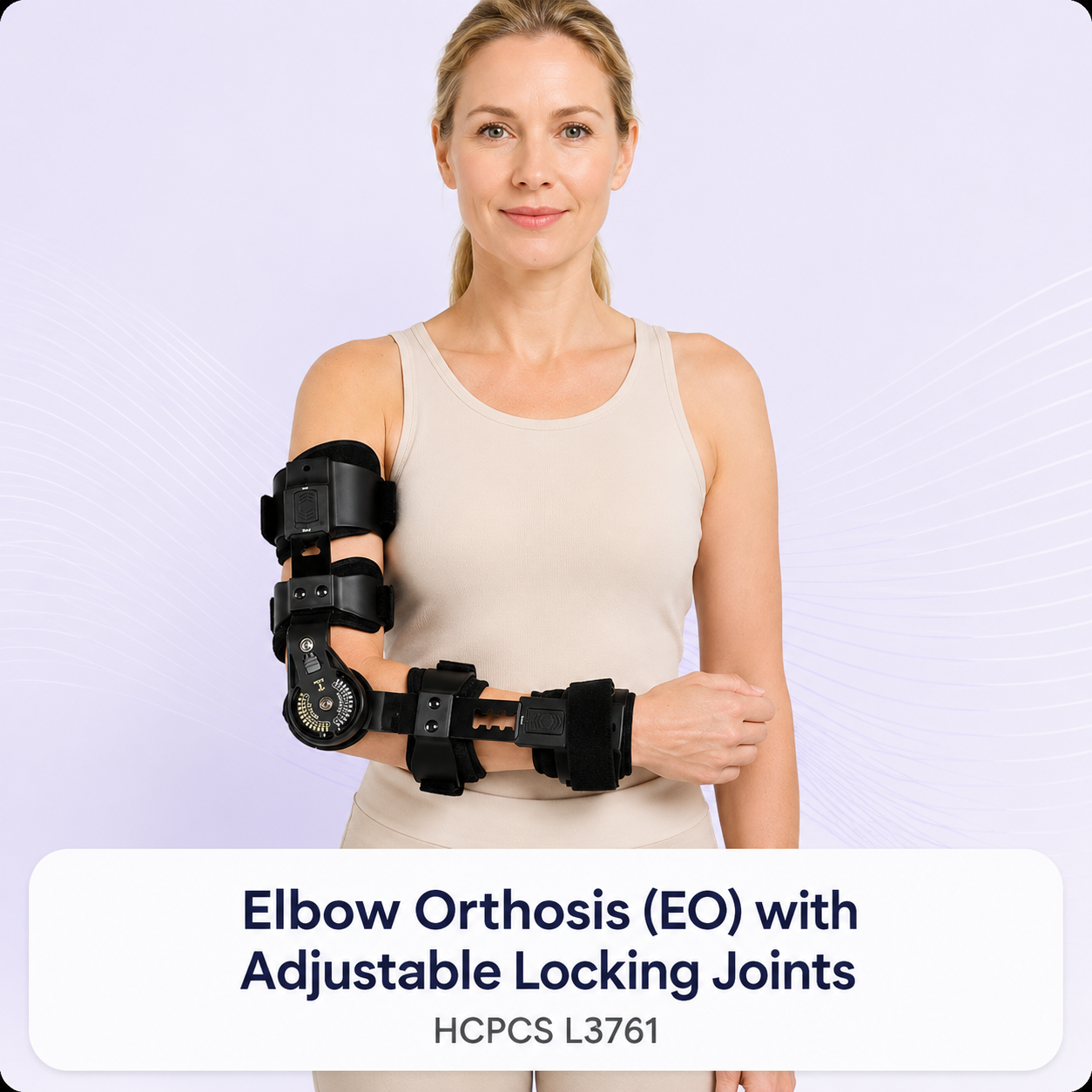 Elbow Orthosis (EO) with Adjustable Locking Joints — HCPCS L3761 - Image 2